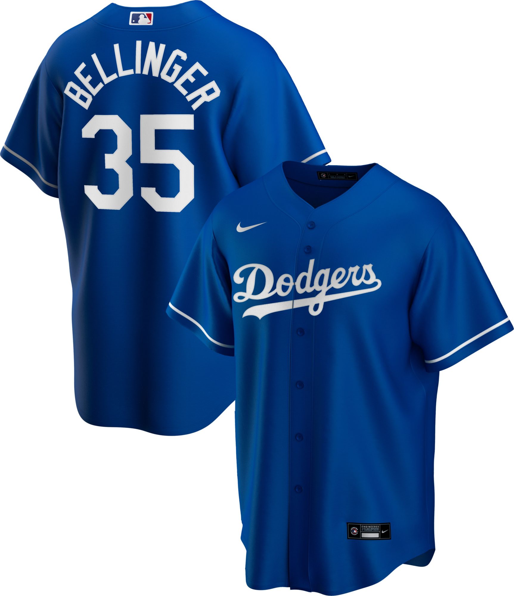 Nike / Men's Replica Los Angeles Dodgers Cody Bellinger #35 Blue Cool Base  Jersey