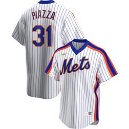 Nike Men's New York Mets Mike Piazza #31 White Cooperstown V-Neck Pullover Jersey
