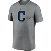 Nike Men's Cleveland Indians Grey Large Logo Legend Dri-FIT T-Shirt