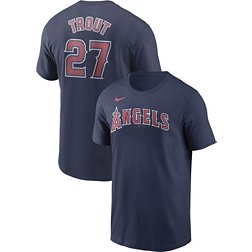 Nike Men's Los Angeles Angels Mike Trout #27 Navy T-Shirt