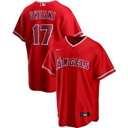 Nike Men's Replica Los Angeles Angels Shohei Ohtani #17 Red Cool Base Jersey