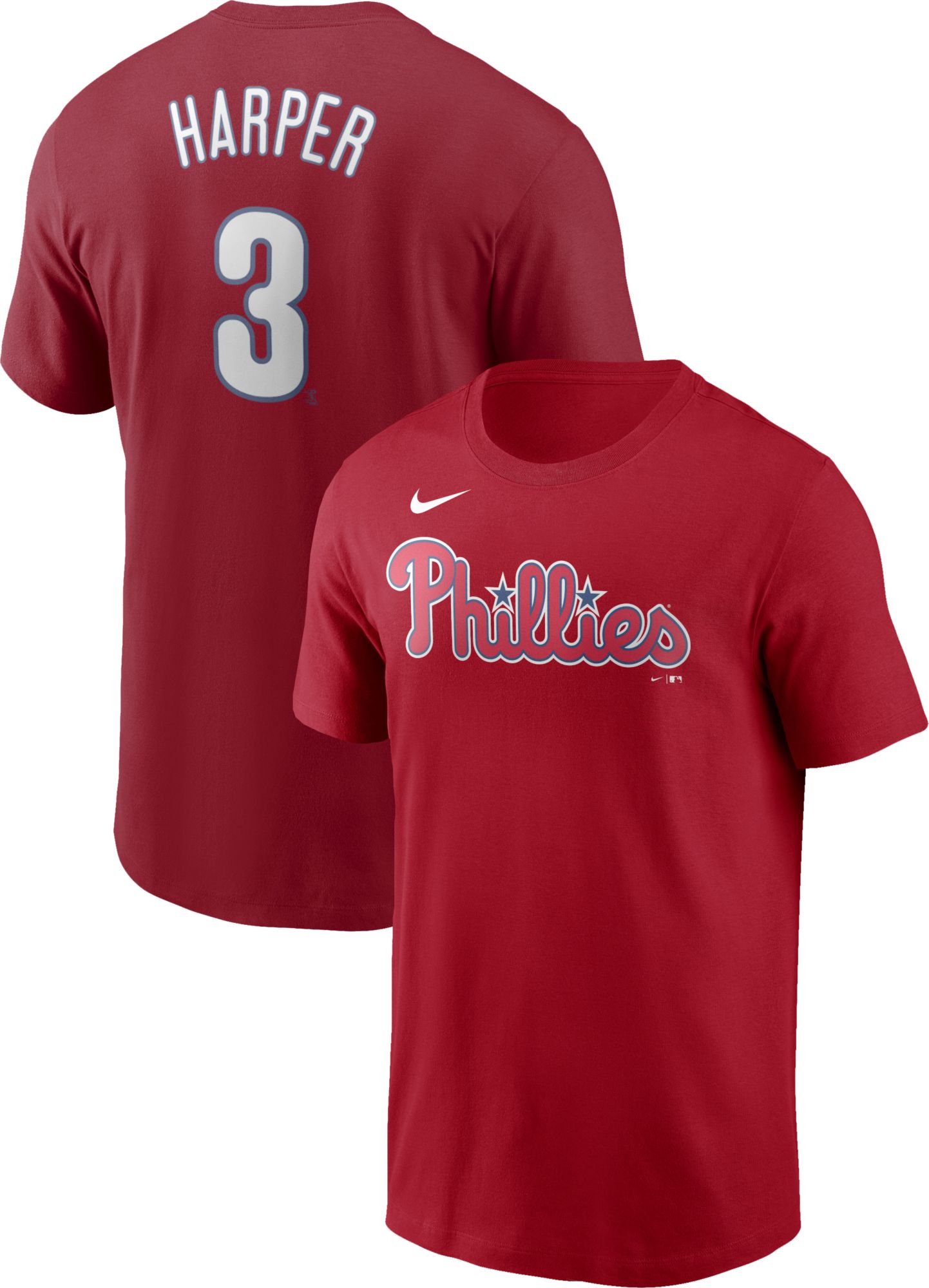 Nike / Men's Philadelphia Phillies Bryce Harper #3 Red T-Shirt