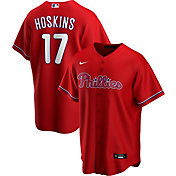 Nike Men's Replica Philadelphia Phillies Rhys Hoskins #17 Red Cool Base Jersey