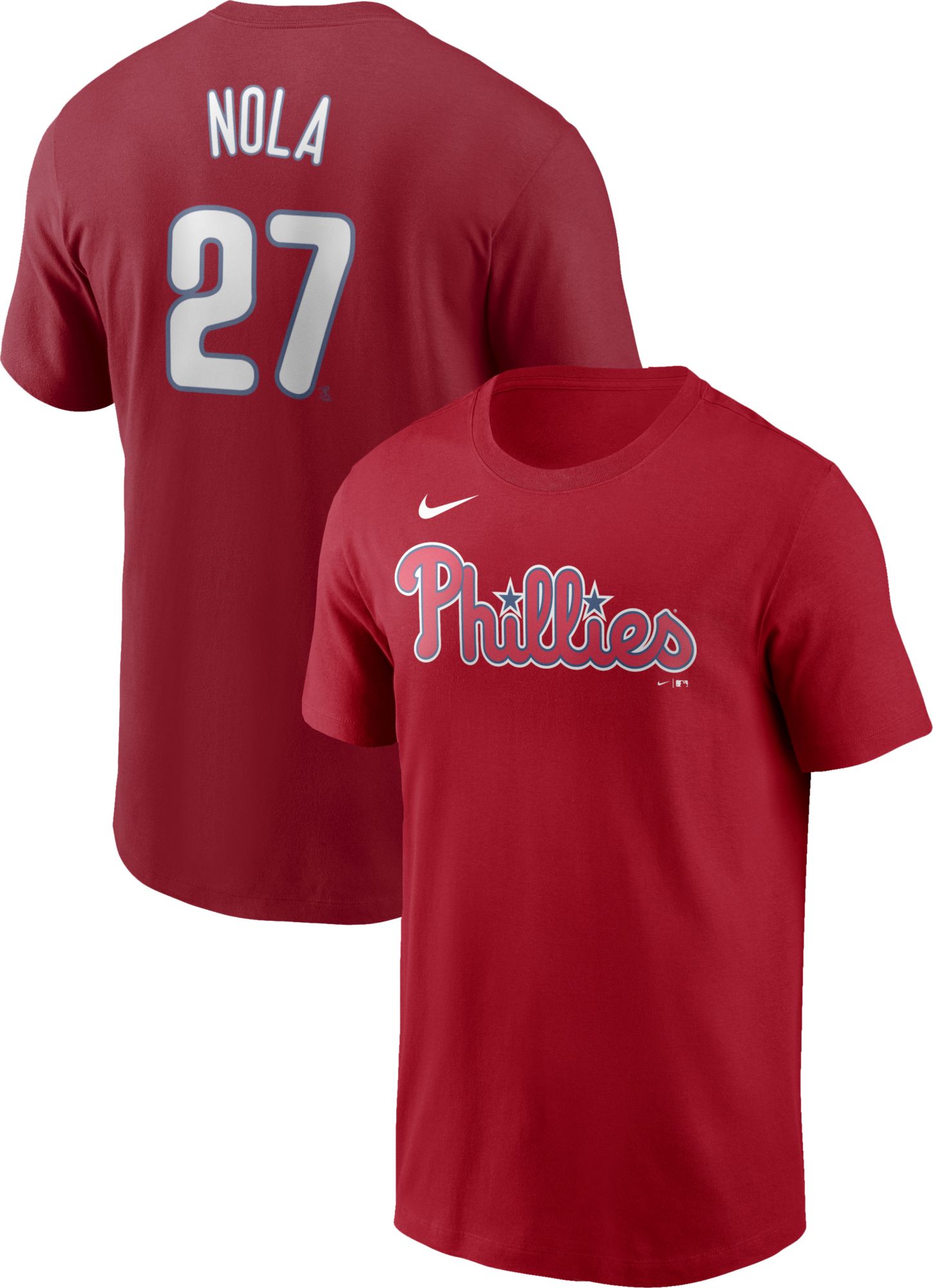 Nike / Men's Philadelphia Phillies Aaron Nola #27 Red T-Shirt