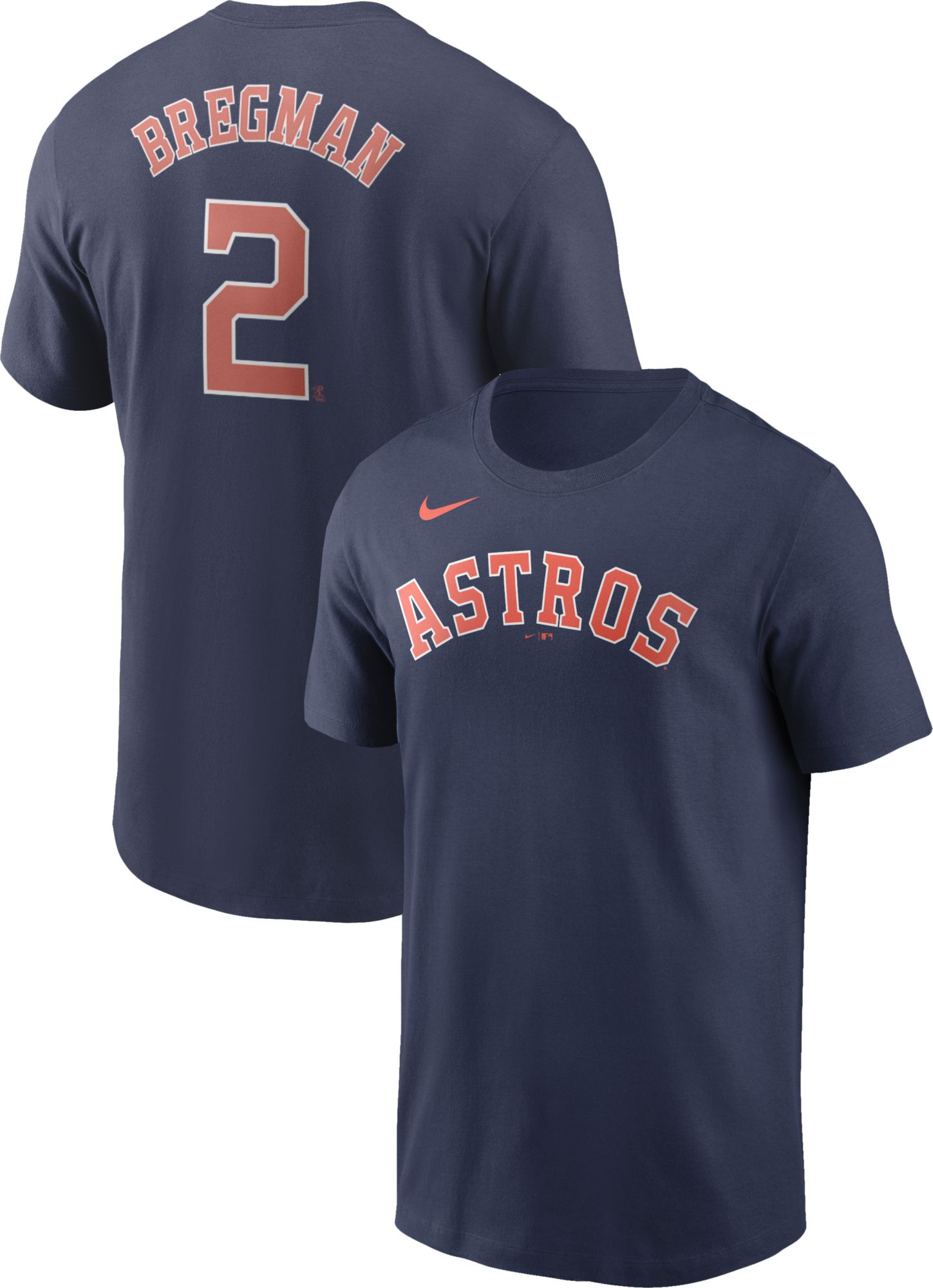 Nike Youth Houston Astros Alex Bregman No. 2 2022 City Connect T-Shirt - XL (extra Large)