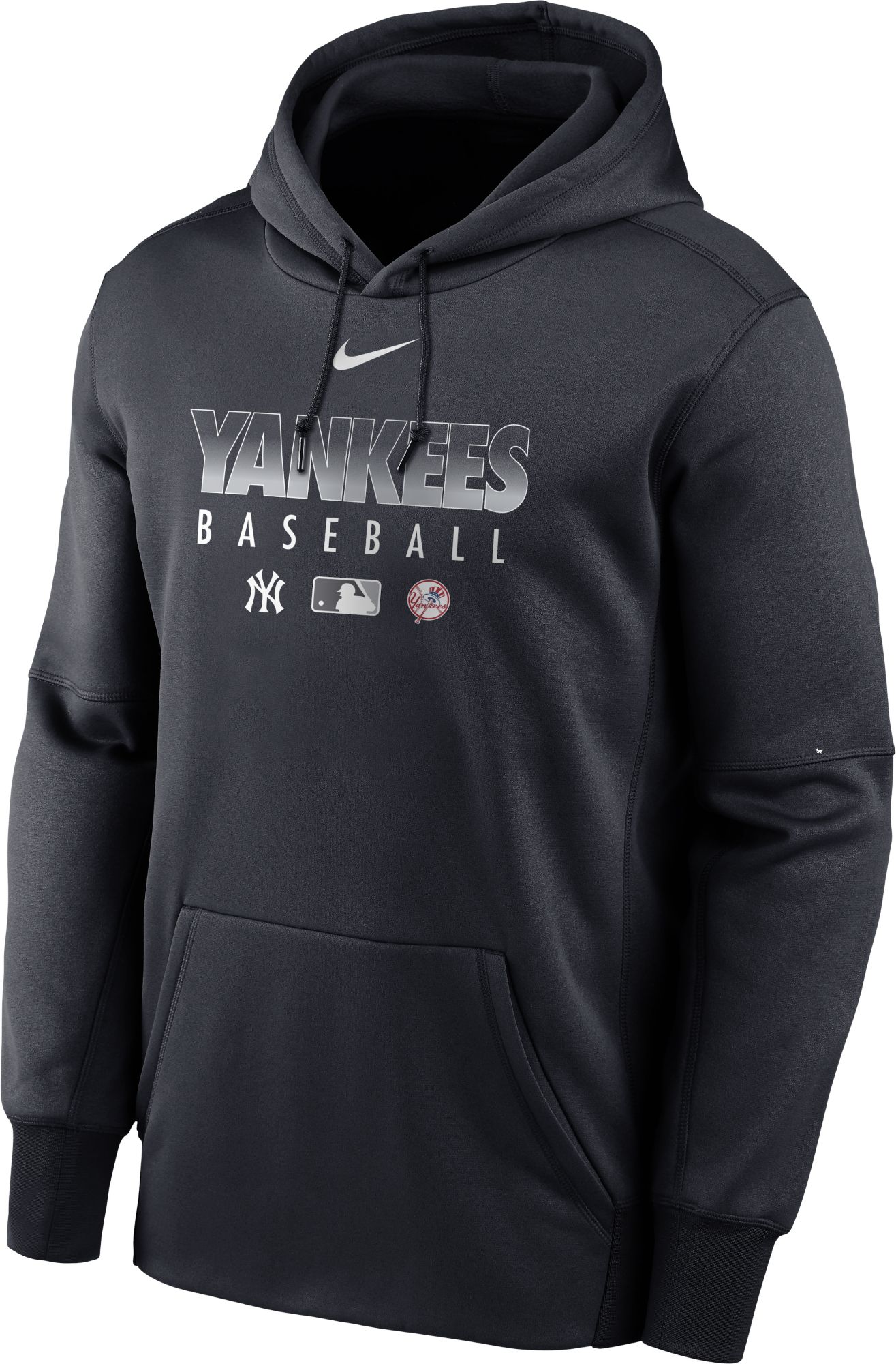 majestic men's new york yankees authentic collection raglan pullover short sleeve hoodie