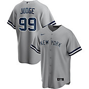 Nike Men's Replica New York Yankees Aaron Judge #99 Grey Cool Base Jersey