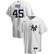 Nike Men's Replica New York Yankees Luke Voit #45 White Cool Base Jersey