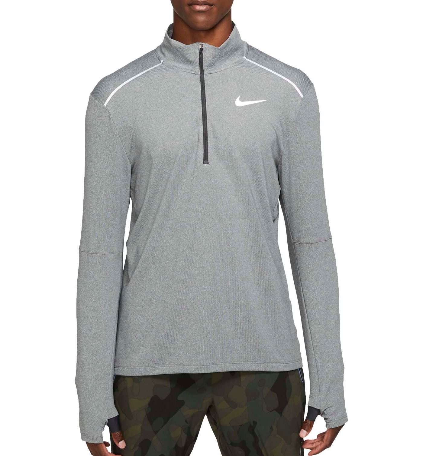 Download Nike Men's Element ½ Zip Mock Neck Running Long Sleeve ...