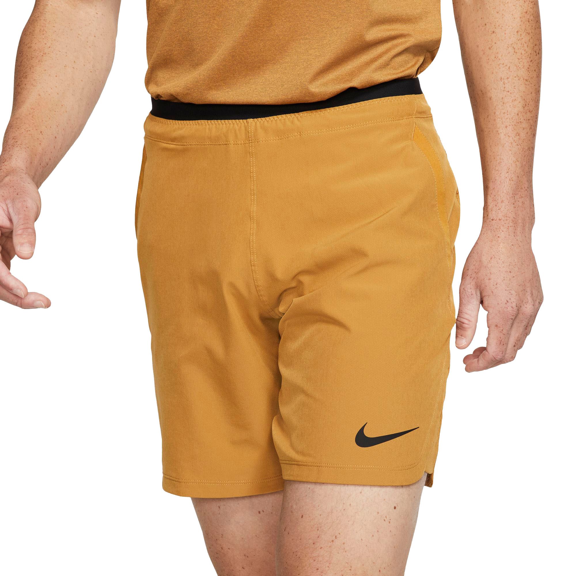 mens yellow nike shorts