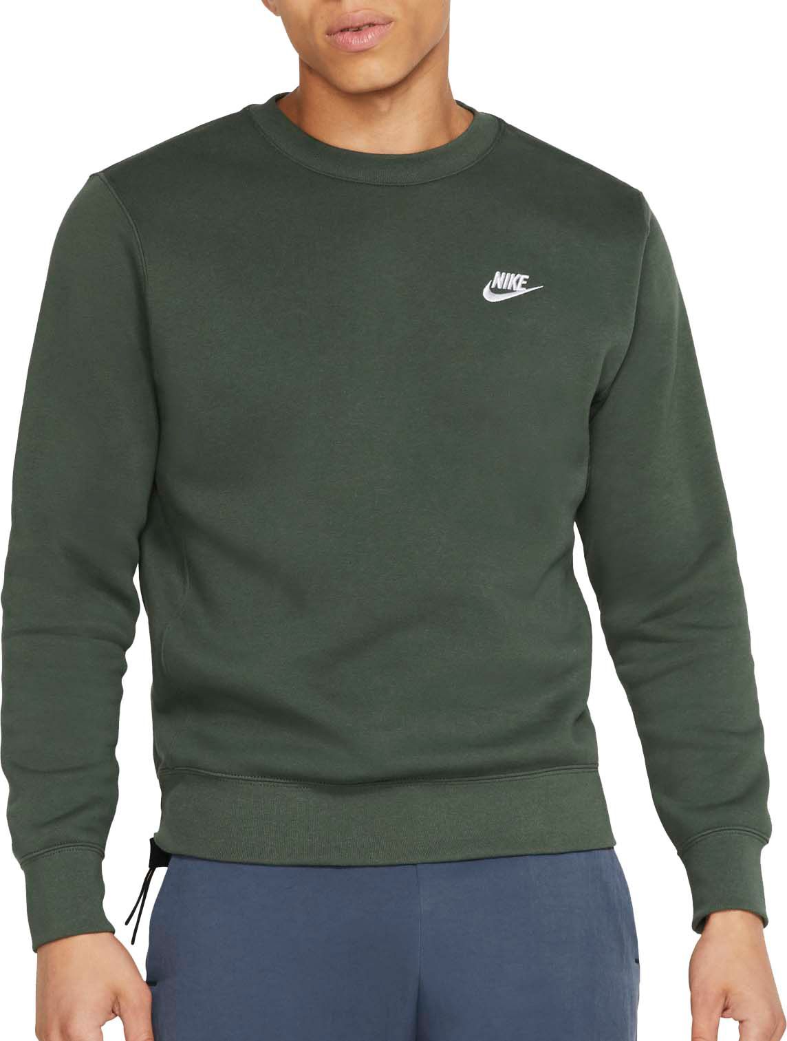 nike crew neck green