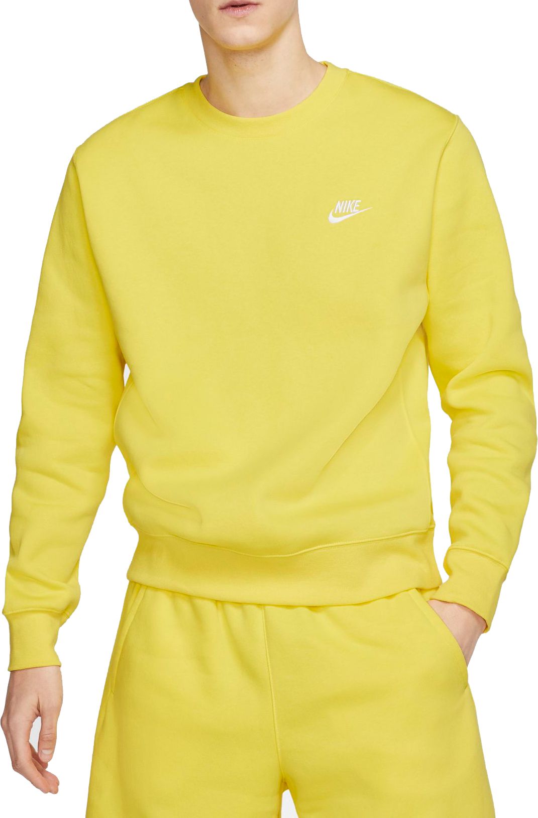 yellow nike crewneck sweatshirt