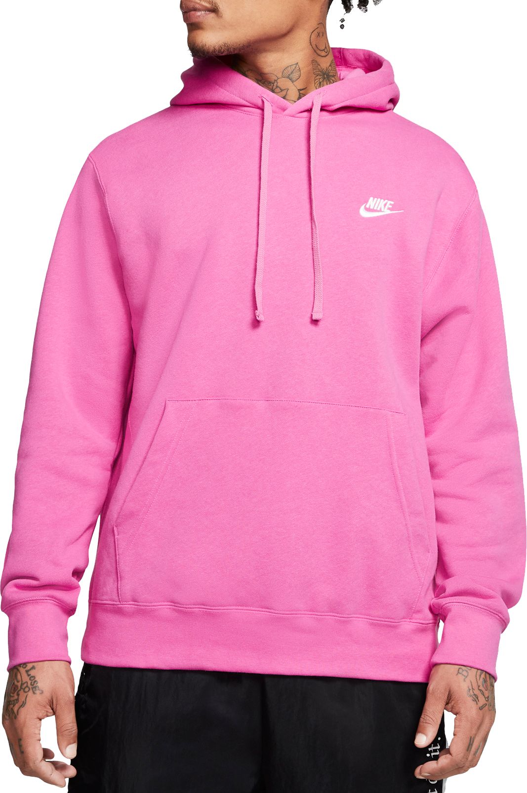 black and pink nike jogging suit
