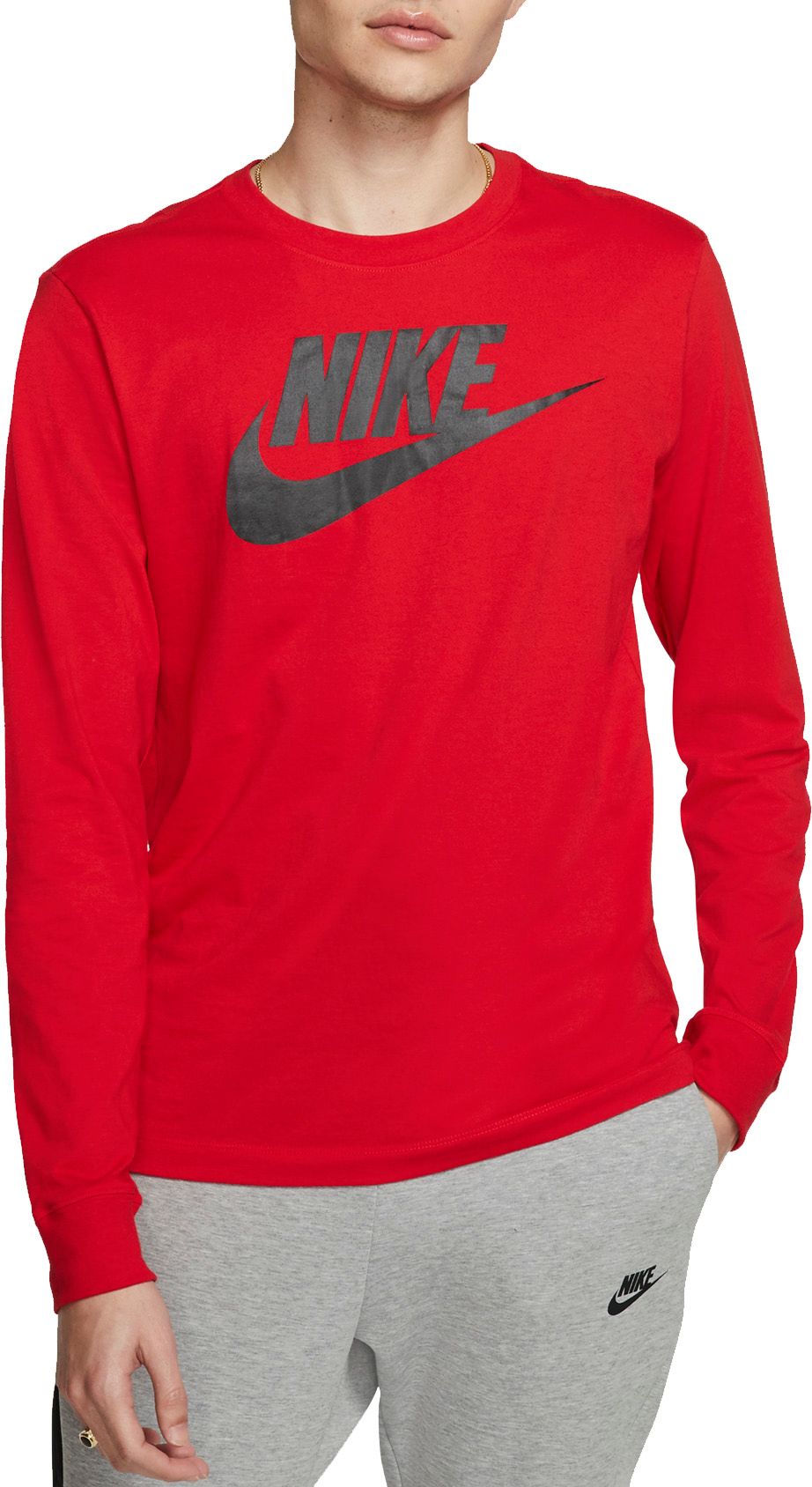 Nike Men's Sportswear Icon Futura Long Sleeve Shirt