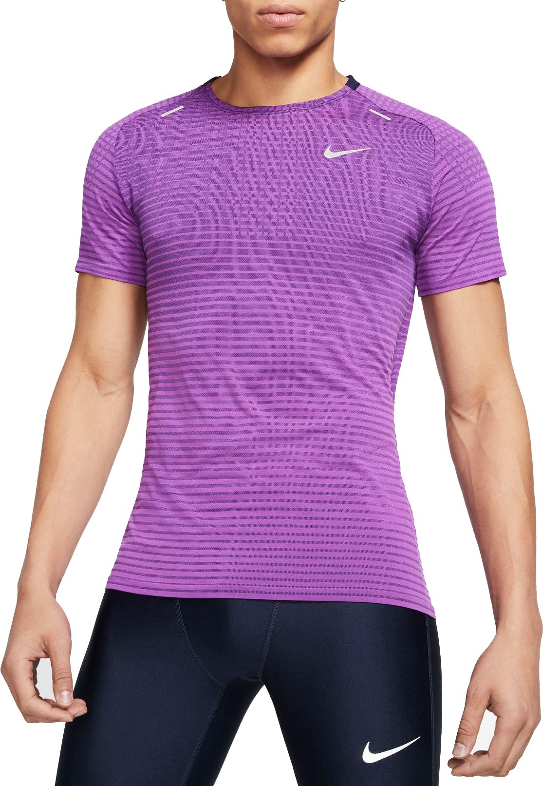 Nike Men's TechKnit Short Sleeve Running T-Shirt - .50