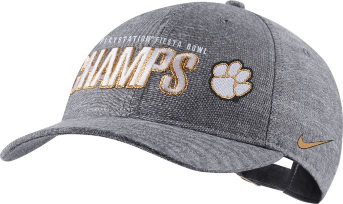 Nike Men S 2019 Playstation Fiesta Bowl Champions Clemson Tigers Locker Room Hat