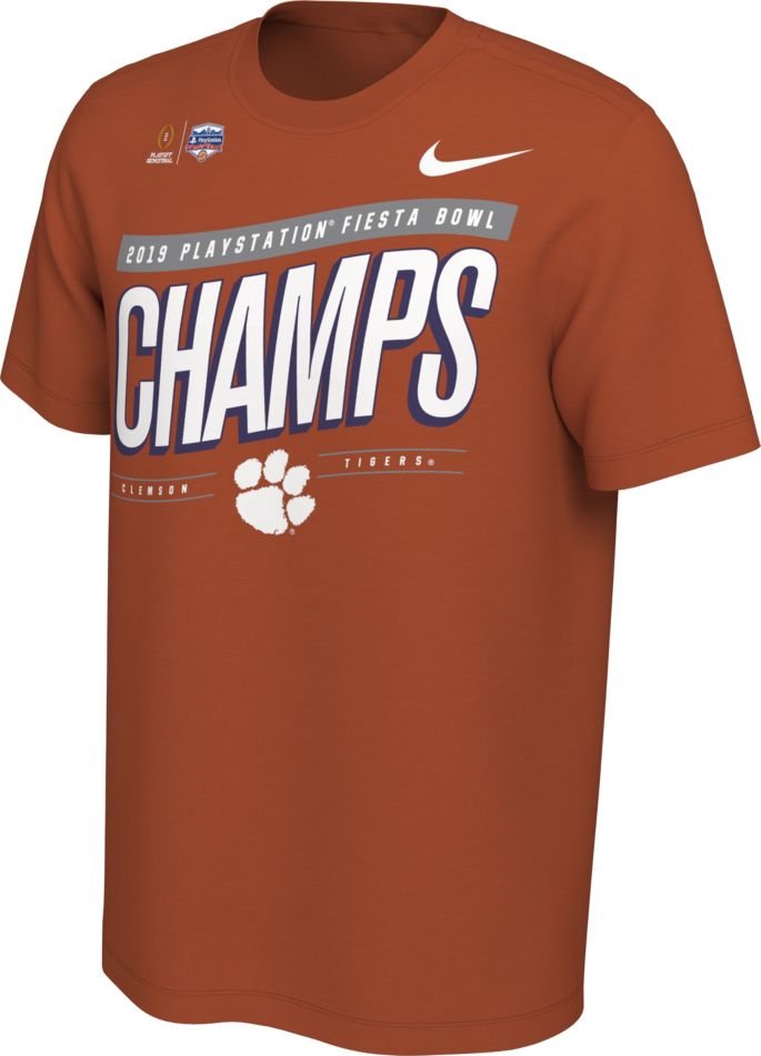 Nike Men S 2019 Playstation Fiesta Bowl Champions Clemson Tigers Locker Room T Shirt