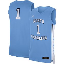 Jordan Men's North Carolina Tar Heels #1 Carolina Blue Replica Basketball Jersey