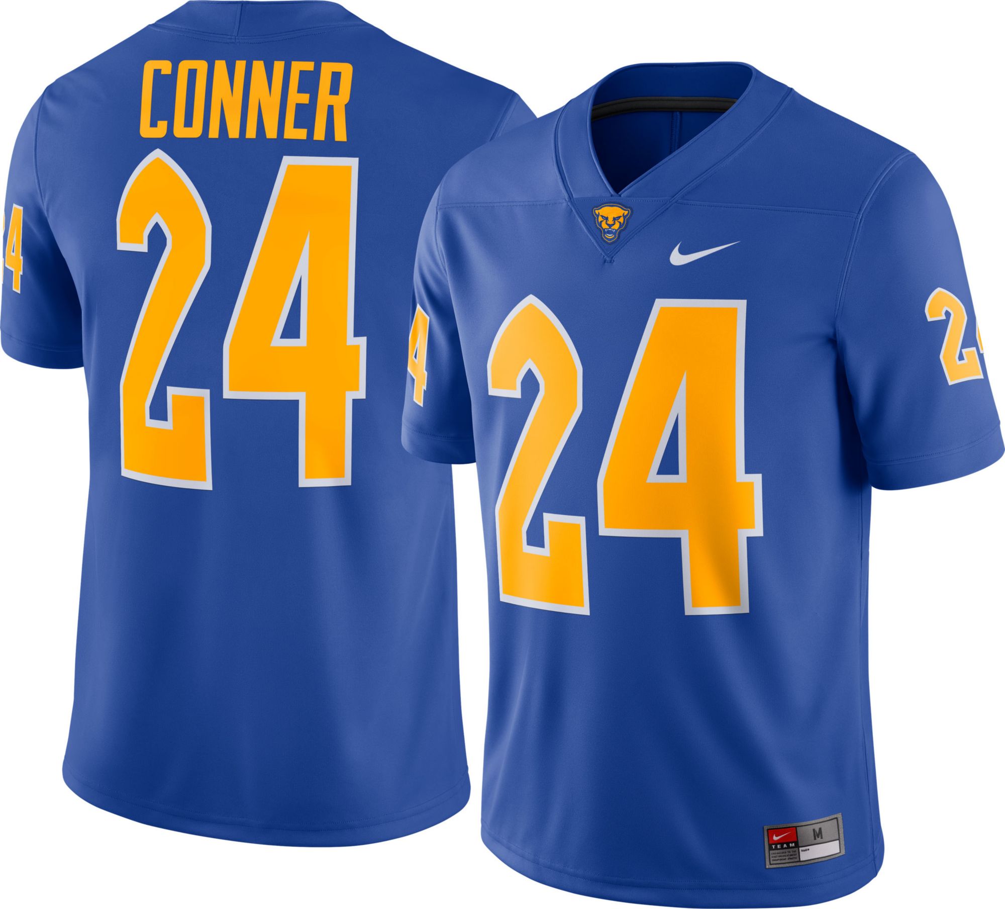 Nike Men's James Conner Pitt Panthers #24 Blue Dri-FIT Game Football Jersey