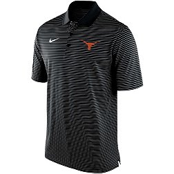 Nike Men's Texas Longhorns Stadium Striped Black Polo
