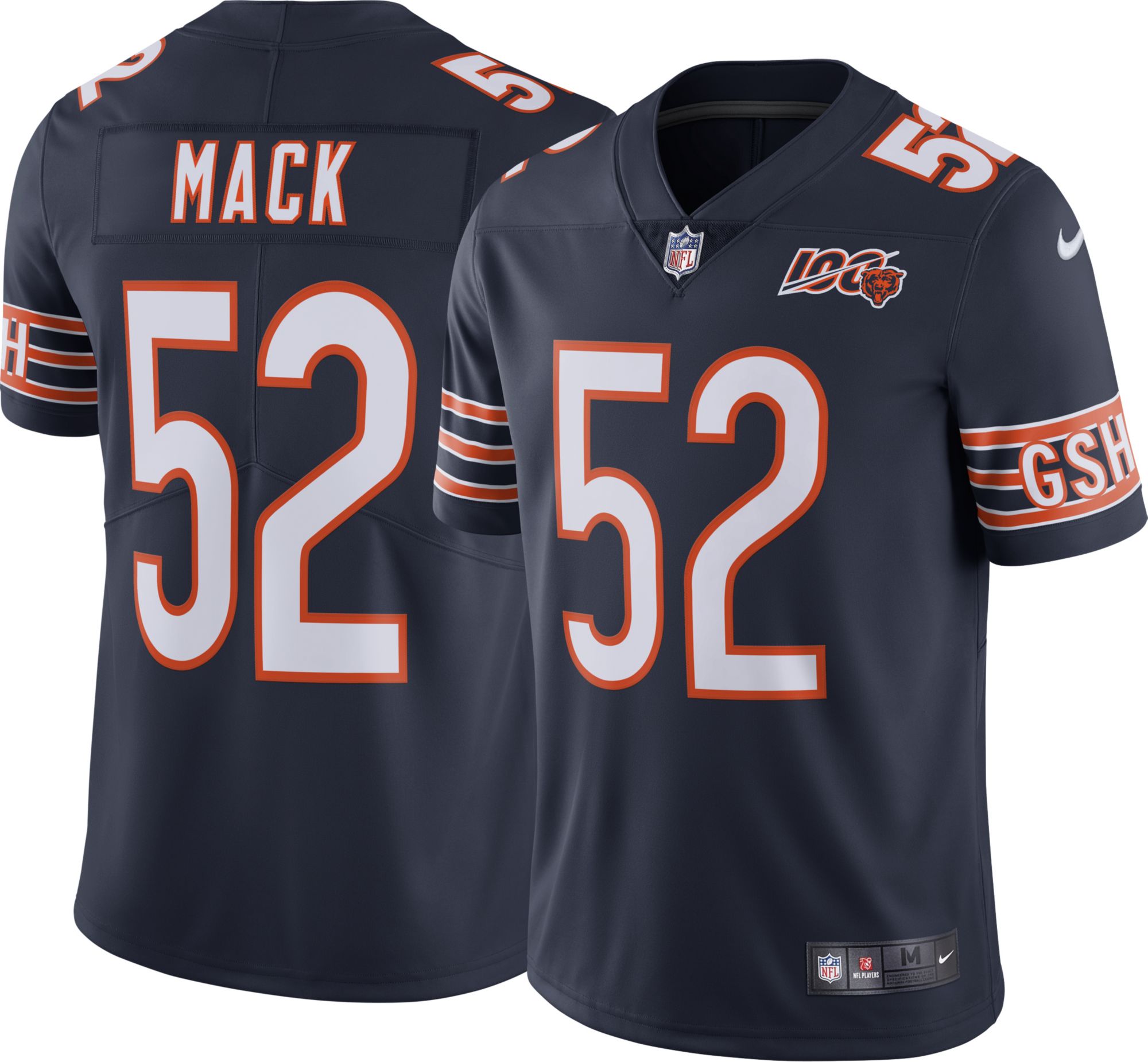 bears nfl 100 jerseys