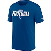 Nike Men's Indianpolis Colts Sideline Dri-FIT Cotton Football All Blue T-Shirt