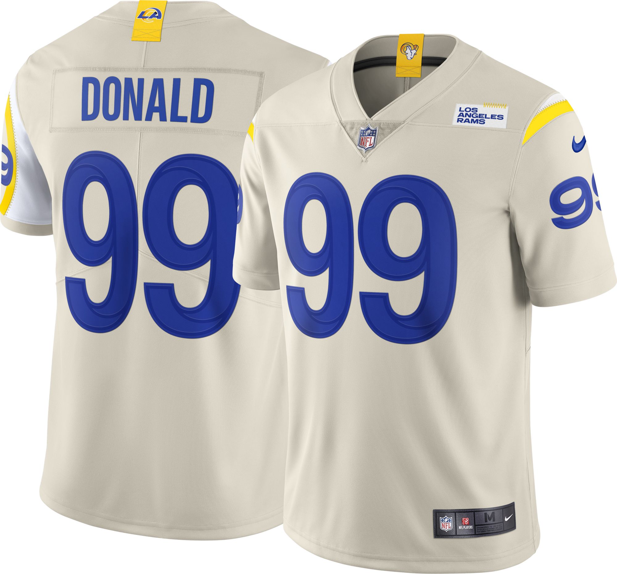Nike / Men's Los Angeles Rams Aaron Donald #99 White Limited Jersey
