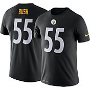 Nike Men's Pittsburgh Steelers Devin Bush #55 Black T-Shirt