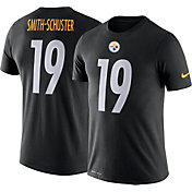 Nike Men's Pittsburgh Steelers JuJu Smith-Schuster #19 Logo Black T-Shirt