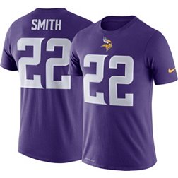 Nike Men's Minnesota Vikings Harrison Smith #22 Logo Purple T-Shirt