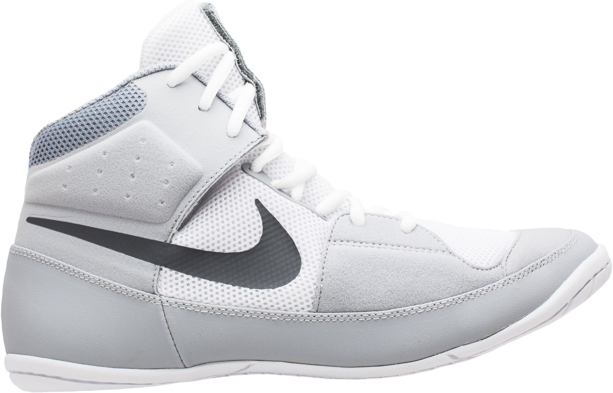 white and gold nike wrestling shoes