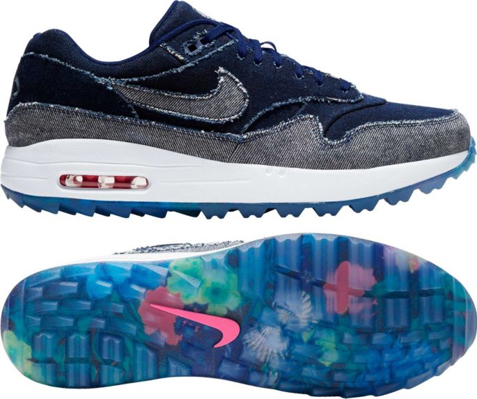 Nike Men S Limited Edition Air Max 1 G Nrg Denim Golf Shoes Golf