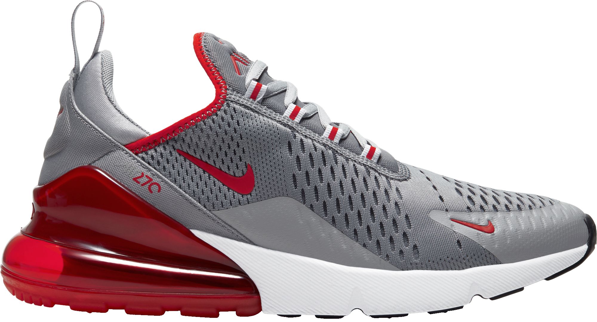 nike air max 270 gray and red