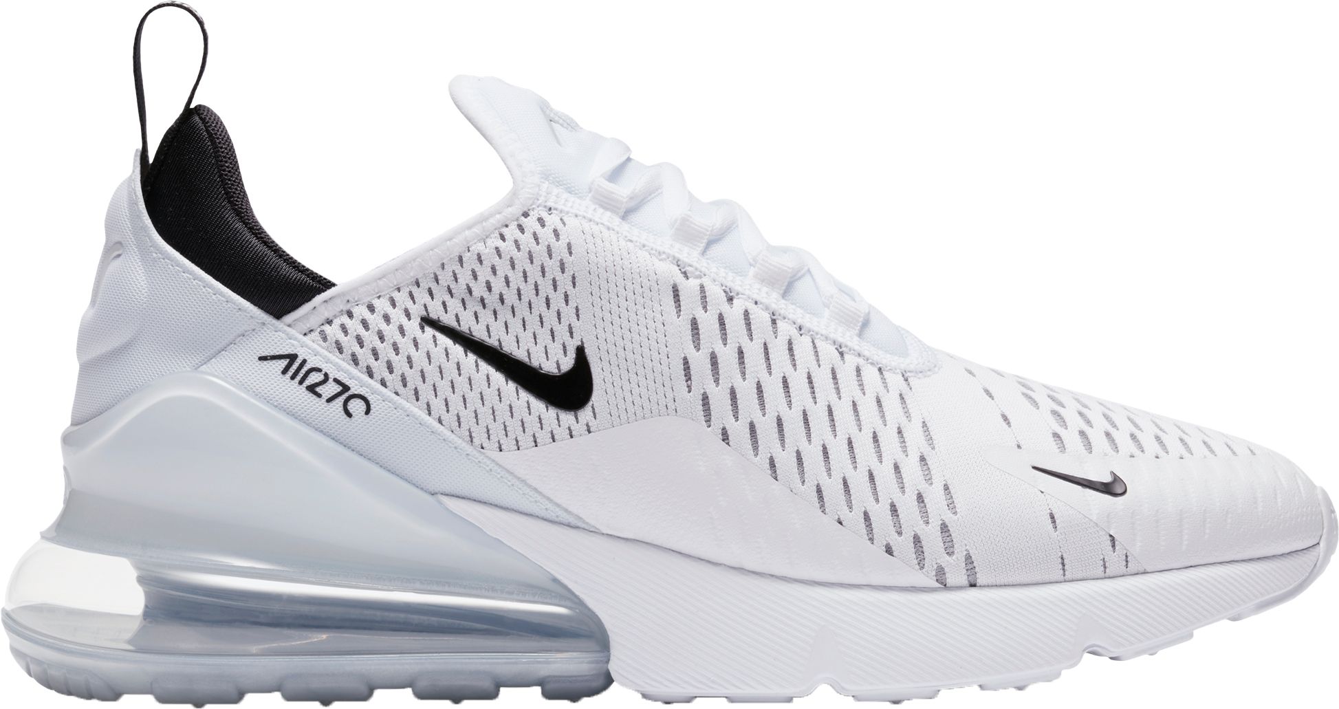 nike white and black air max 270 sneakers