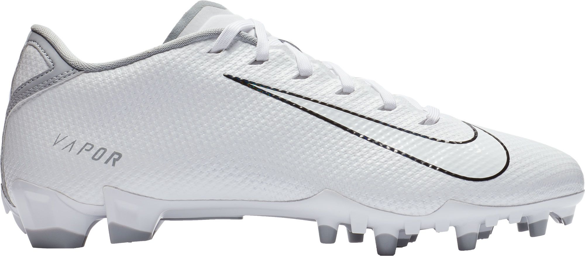 white nike low top football cleats