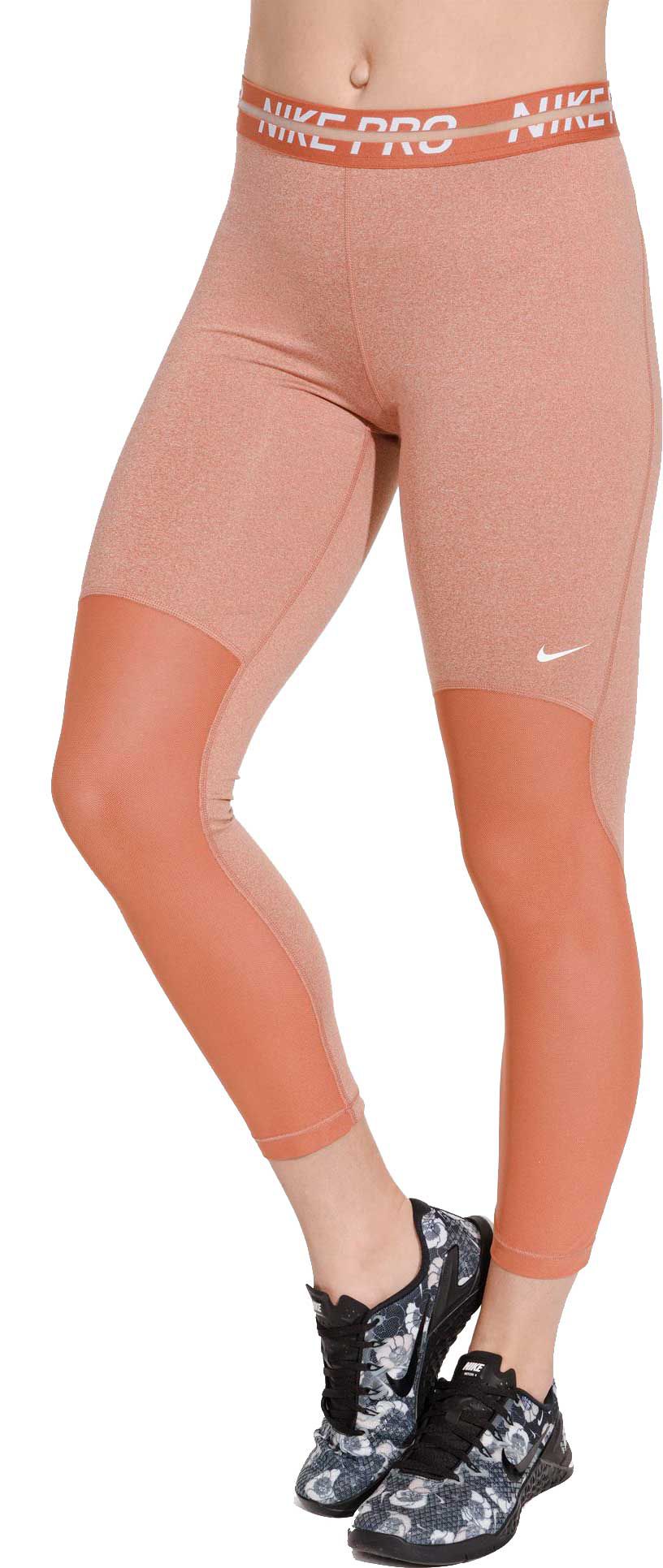 peach nike leggings