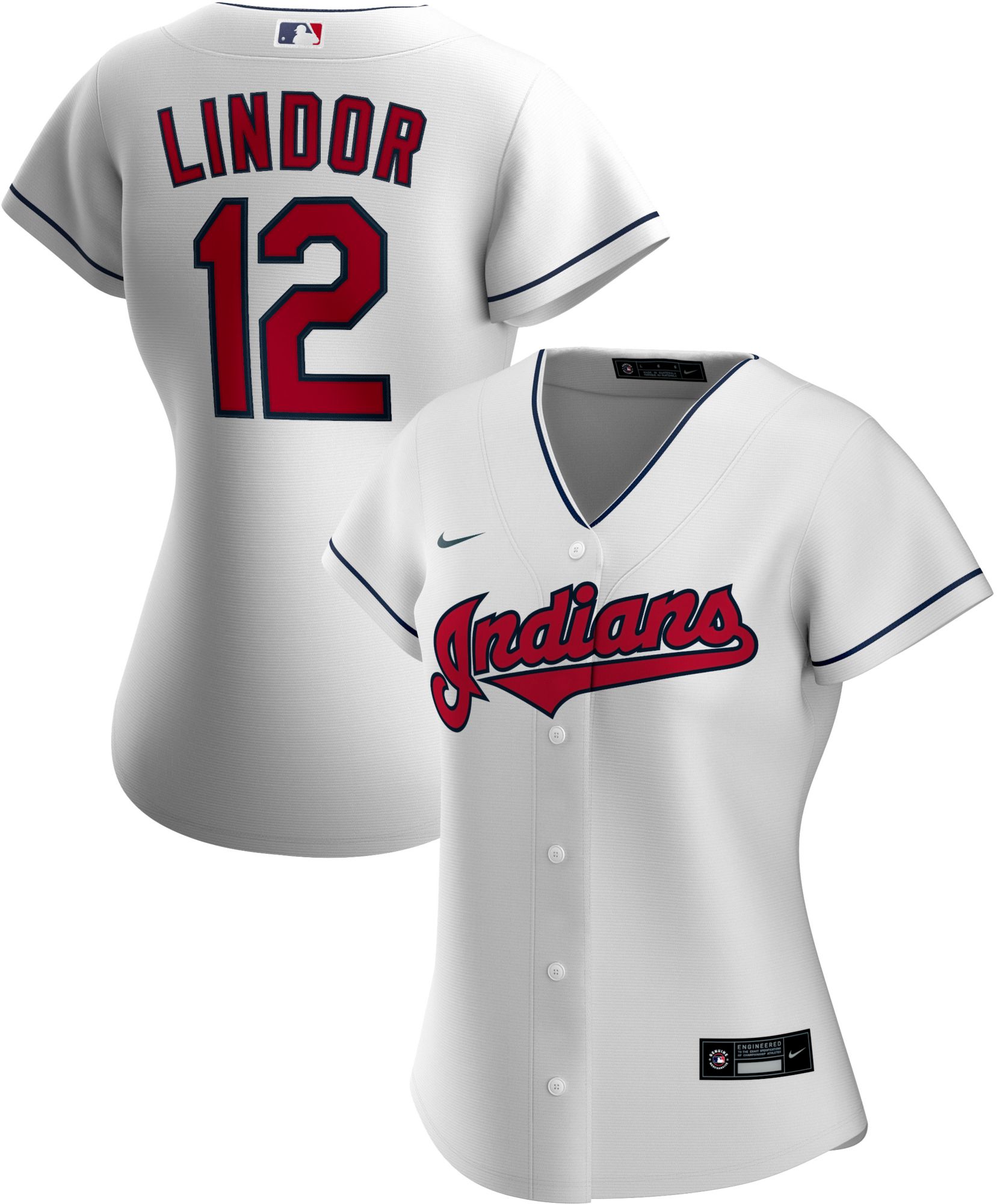 majestic men's replica cleveland indians cool base red cooperstown jersey