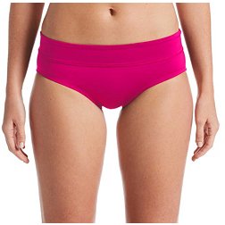 Nike Women's Solid Full Brief Swimsuit Bottoms