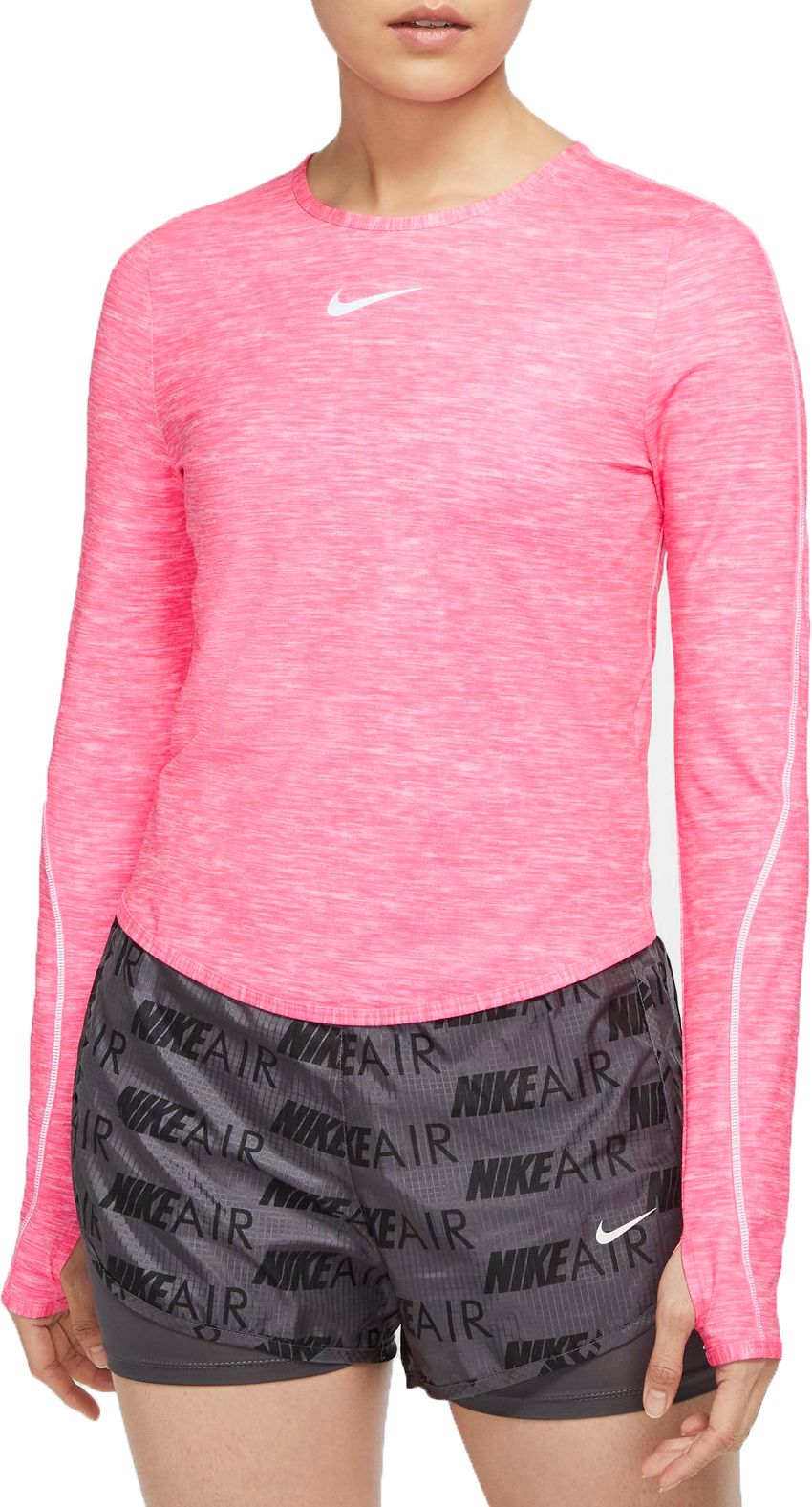 pink nike long sleeve top