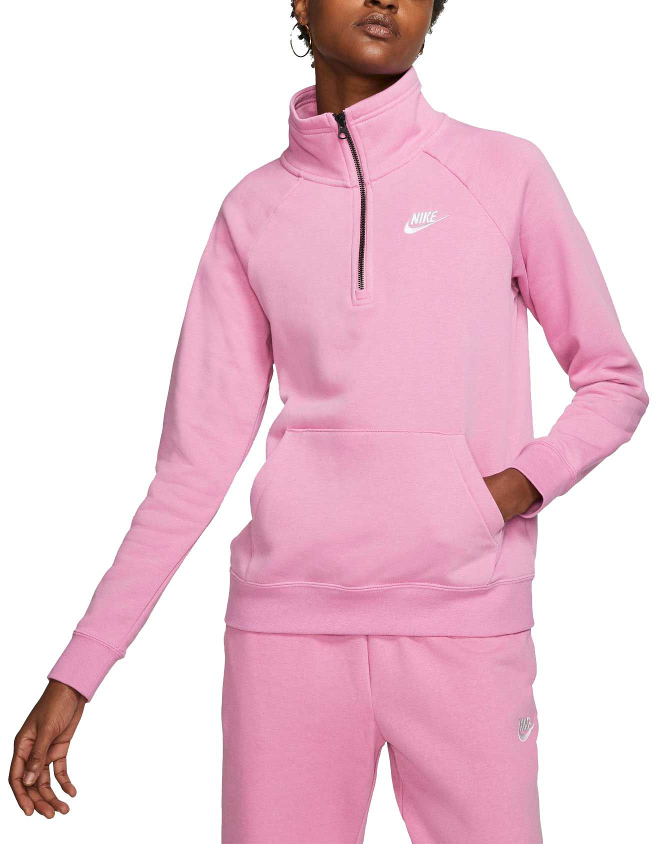 nike quarter zip fleece pullover