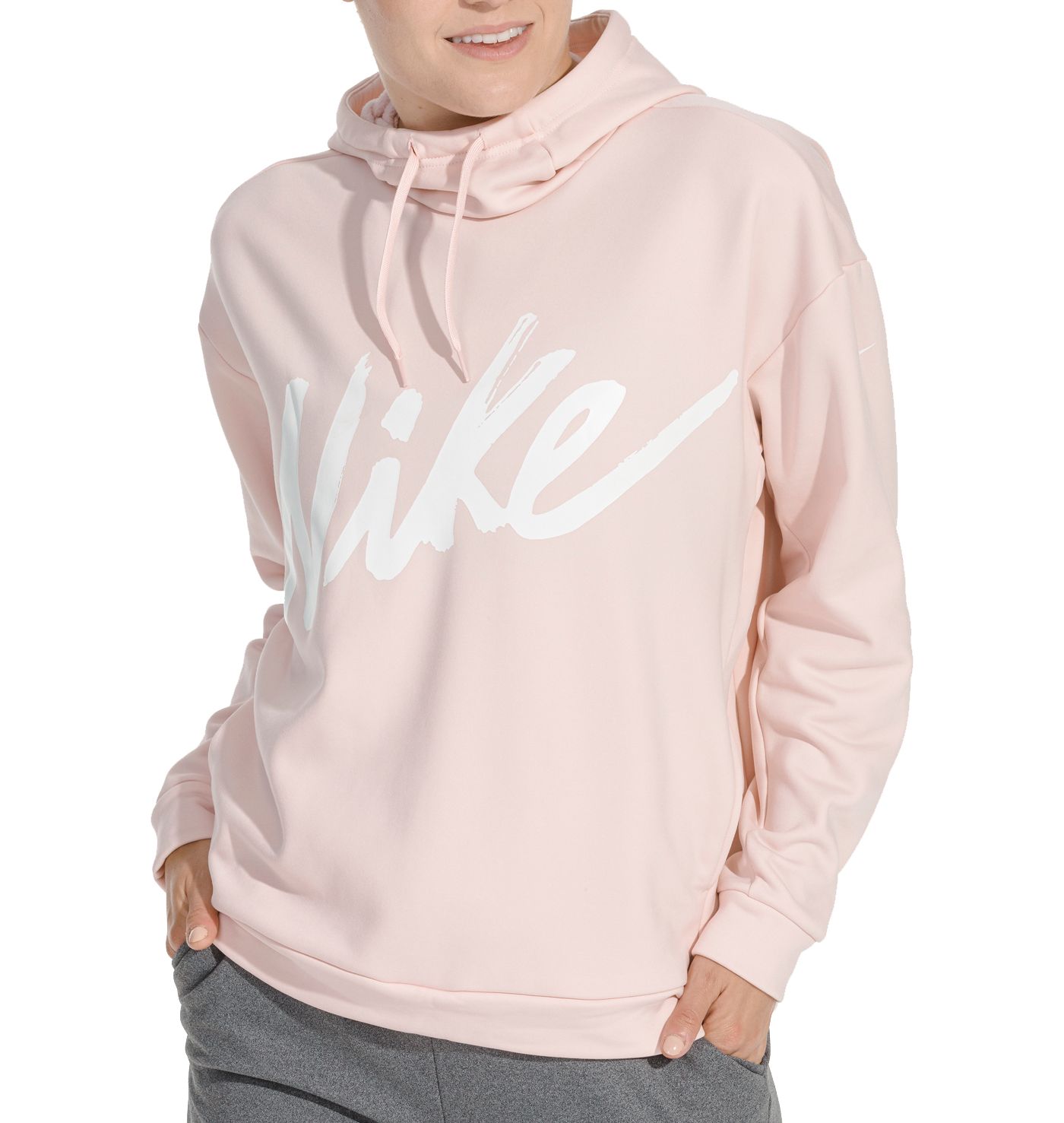 nike therma po fleece hoodie