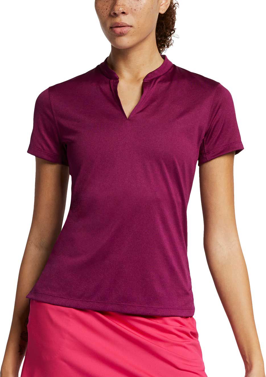 nike collarless golf shirts