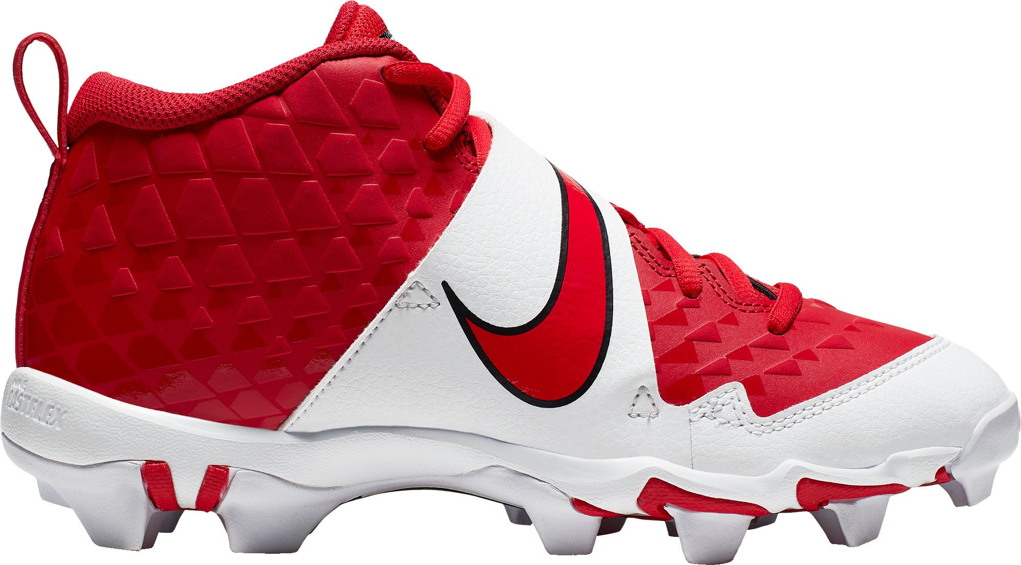 red white and blue cleats baseball
