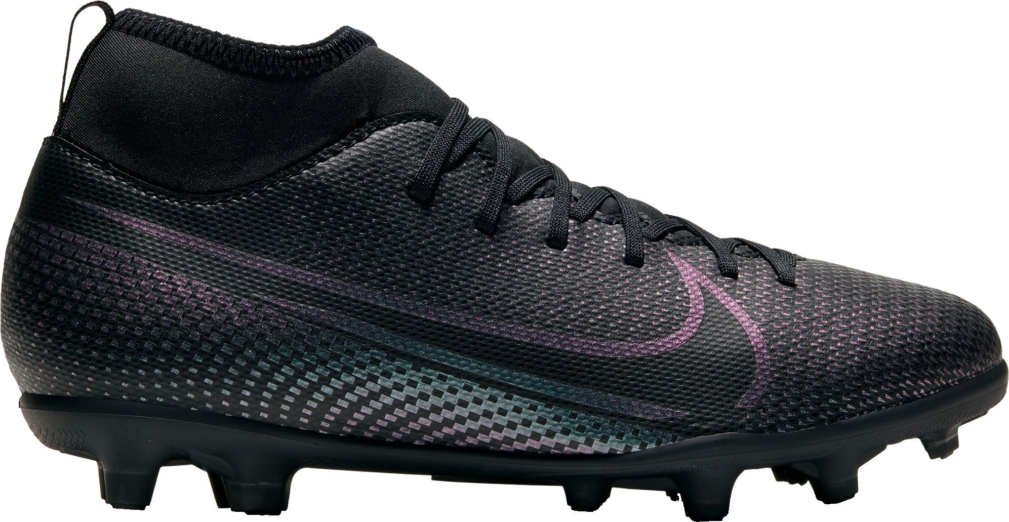 black nike soccer cleats with sock