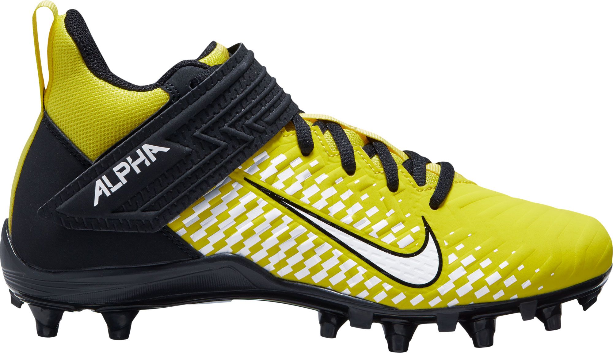 white and gold youth football cleats