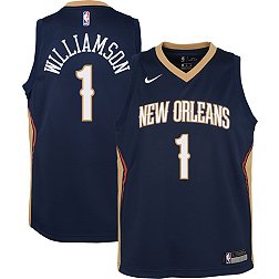 Nike Youth New Orleans Pelicans Zion Williamson #1 Navy Dri-FIT Icon Swingman Jersey