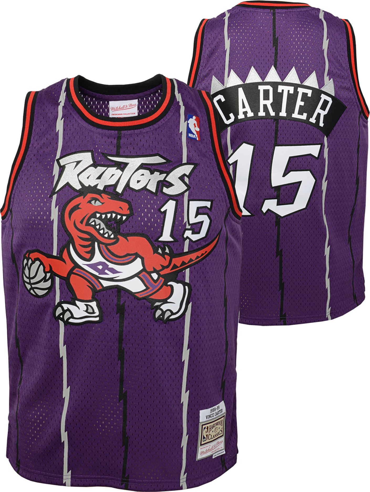Mitchell &amp; Ness Youth Toronto Raptors Vince Carter #15 Hardwood Classic Jersey