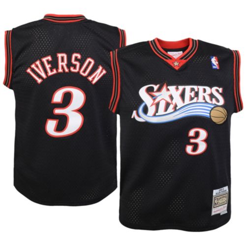 Iverson Sixers ユニフォーム XL ブラック Mitchell & Ness Men's Philadelphia 76ers Black Allen Iverson
