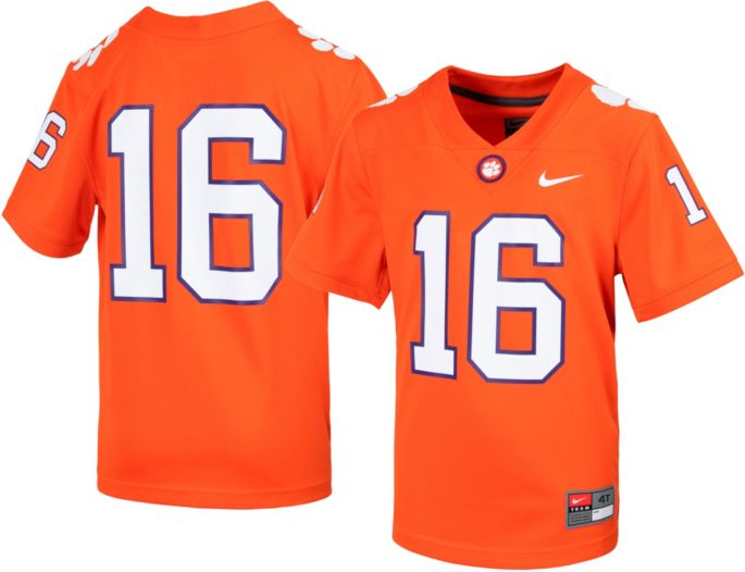 Nike Boys Clemson Tigers 16 Orange Replica Football Jersey