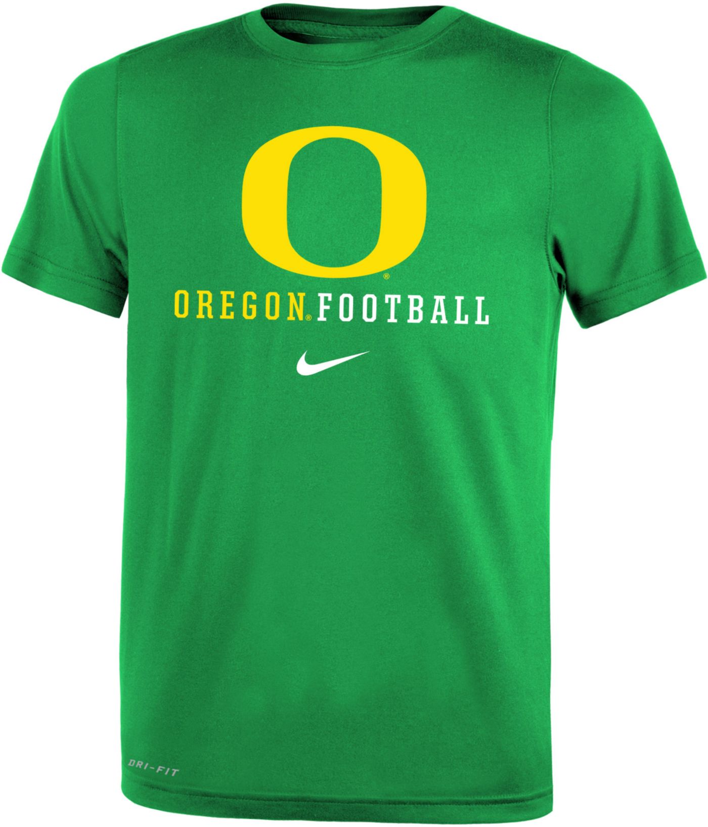 Nike Youth Oregon Ducks Green Football Icon Wordmark T-Shirt | DICK'S ...